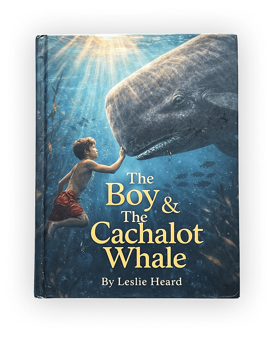 The Boy and the Cachalot Whale hardcover by Leslie Heard